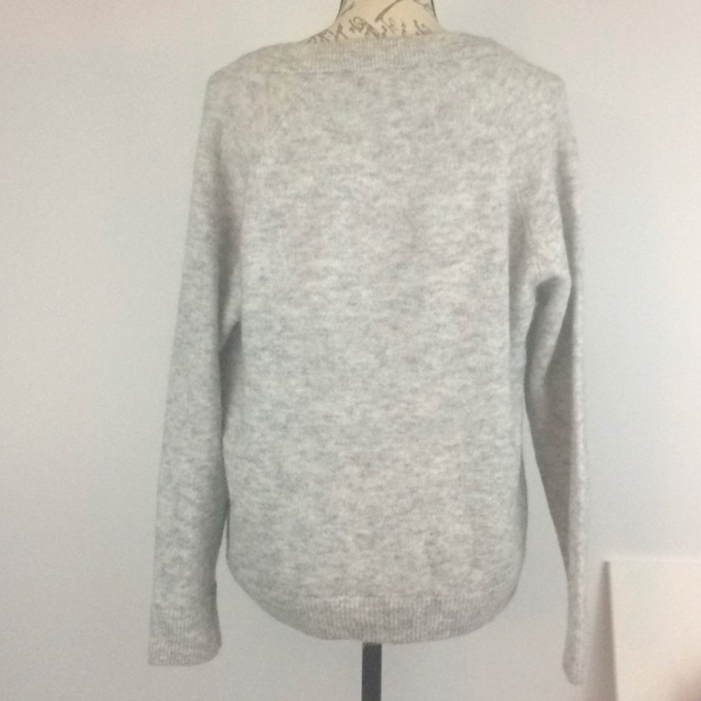 NWT Elected Femme Slfanna  V-neck 20% Alpaca Sz.
